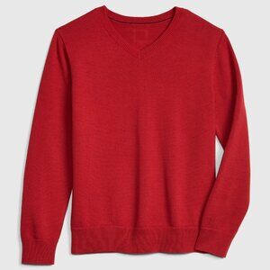 GAP Kids Red V-Neck Sweater